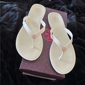 Tory Burch Studded Jelly Thong Flip Flops